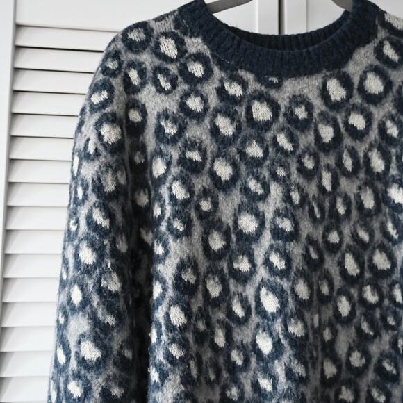 Current/Elliott Size 3 Cali Leopard-Print Pullover | Size Large - Picture 4 of 9